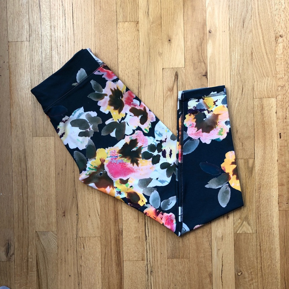 Anthropologie Flower Crop Legging Great Condition